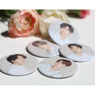 China Wholesale South Korean Kpop Idol Merchandise Bangtan Boys Metal Badge for sale