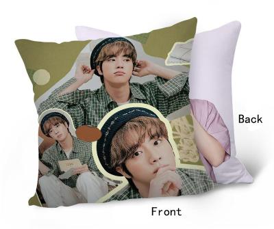 China Anti-static Wholesale Kpop Goods Idol Bangtan Boys Magazine Pictures Pillow Case for sale