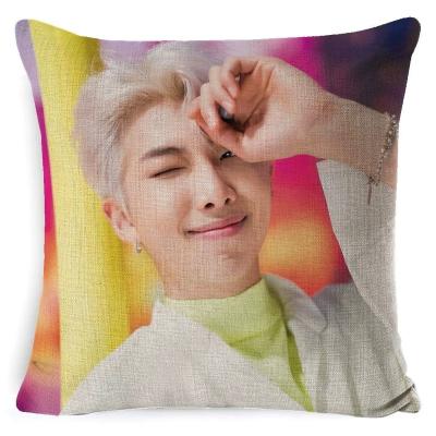 China Wholesale Kpop Idol Goods Bangtan Boys Anti-Static Pillow Case Cushion Cover for sale