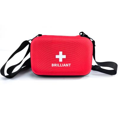 China Fashion Custom Red Mini Emergency Case First Aid Kit Bag Portable Eva Medical Hard Case With Strap for sale