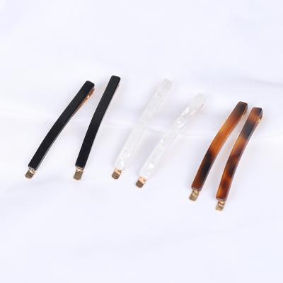 China 6PCS/Set Stylish Acetate Acrylic Metal Women Hairpins Hair Clips Geometric Hair Clips Barrettes for sale