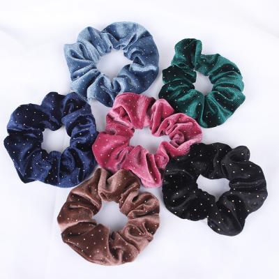 China Korea Wholesale Cheap Hair Accessories Ponytail Holder Hair Ties Elastic Hair Bands Velvet Scrunchies for sale