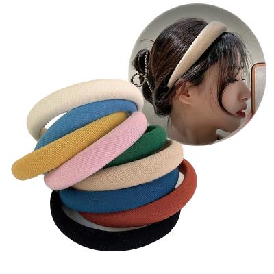 China Decorate Solid Headwear New Wide Brim Hairband Headbands For Women Girls Fashion Hair Band Hair Circle Framing Chic Hair Accessories for sale