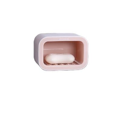 China Universal Ingenious Design Beautiful And Practical Creative Magnetic Drip Tray Single Layer Soap Box Rack for sale