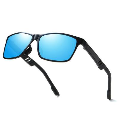 China New fashion sunglasses sunshades aluminum magnesium polarized sunglass men's vintage glass frame outdoor square sunglasses for sale