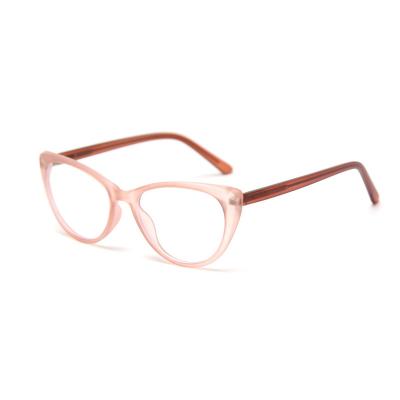 China New Hot Selling Plastic Blue Light Cats Eye Spring Leg Glass Pattern Anti Blue Ray Myopia Glass Flat Frame Glasses Blocking Glasses for sale