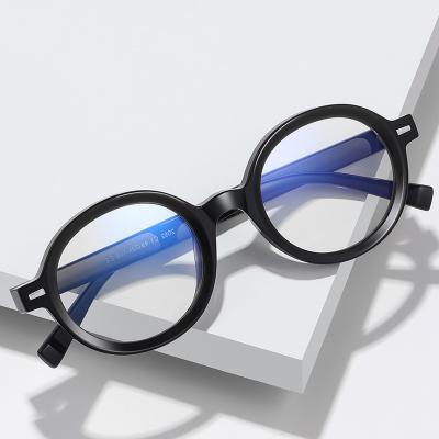 China For 2022 New Arrival Anti Reading Glasses Oval Clear High Quality Blue Light Glasses Optical Frames Glasses for sale