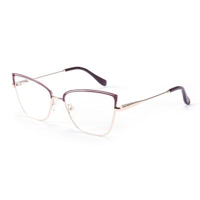 China Fashion Eyewear Good Quality Products Girls Purple Eyewear Optical Eyeglasses Solid Monocle Wholesale for sale