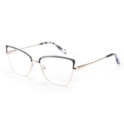 China Retro Metal Frame Optical Frame Tr90 Quality Men Fashionable Metal Optical Frames Vintage Retro Metal Frame Glasses for sale