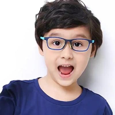 China For Reading Glasses Fashion Lovely Trend Plain Glass Kids Computer Frame TR Mirror New Anti Blue Light Glass For Kids for sale