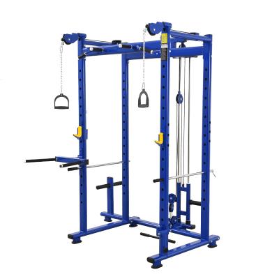 China Universal Hot Selling Multi Function Fitness Power Rack Squat Rack With Double Pulley for sale