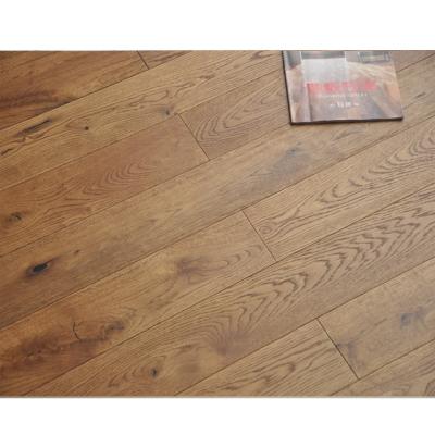 China Contemporary Unfinished European Oak Engineered Wood Flooring / White Oak Engineered Distressed Wood Flooring for sale