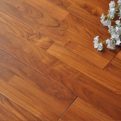 China Modern Teak 3 Strip UV Lacquer Solid Wood Flooring Solid Wood Parquet / Engineered Oak Flooring for sale