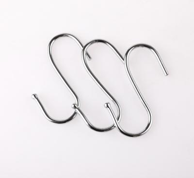 China Durable High Quality Supermarket Promotion Stainless Steel S Hook For Display Product for sale