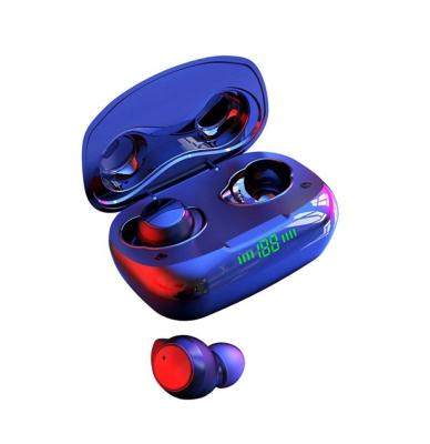 China Waterproof earphone wireless earphone and noise reduction touch led screen display wireless earphone for sale