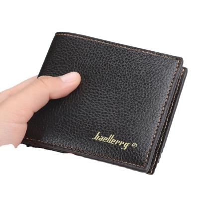 China Others Baellerry Leisure Slim Style Men's Vertical Wallet Coin Pocket Brown Gentlemen's Leather Wallet for sale