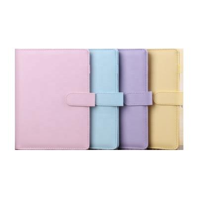 China Who respects the environment; Low MOQ Wholesale A6 Leather PU Customize File Notebook Cover For School 6 Ring Binder Spiral Notebooks Cover for sale