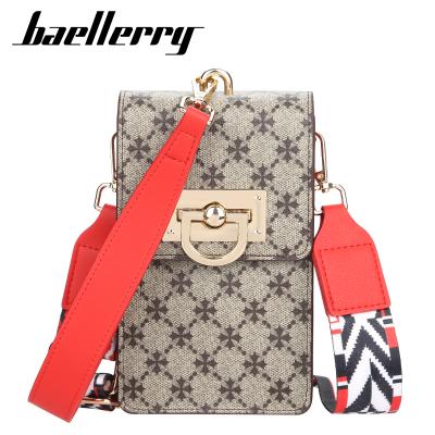 China Lady Baellerry 2021 Fashion PU Leather Women Shoulder Bags Phone Cross - Body Bag for sale