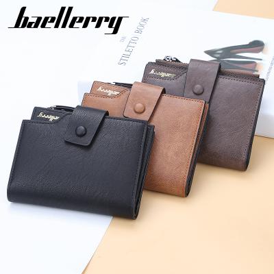 China Waterproof 2021 New Arrival Baellerry Short Purse PU Leather Men's Magic Wallet Card Holder Wallet for sale