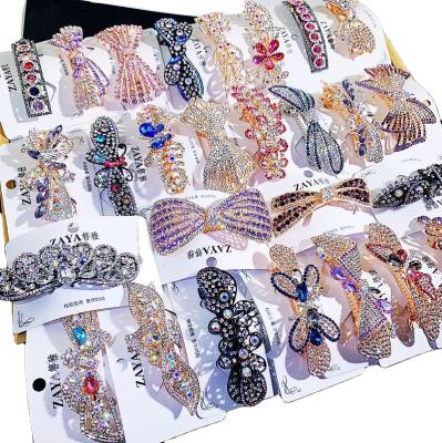 China Fashion PUSHI Czech Drill Girl Hairpin For Women Hair Accessories Hairpins Women Mix Group for sale