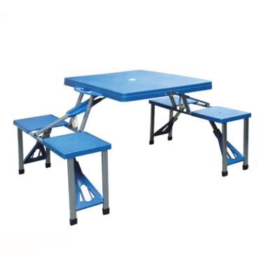 China Modern Plastic Folding Table Sets Picnic Camping Foldable Table With Chair for sale