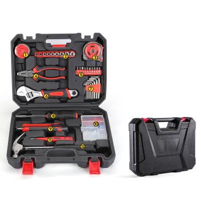 China INNO Household Tool Kit 37 PCS Red and Black Repair Tool Kit, Craftsman Tool Set Household Hardware Hand for sale