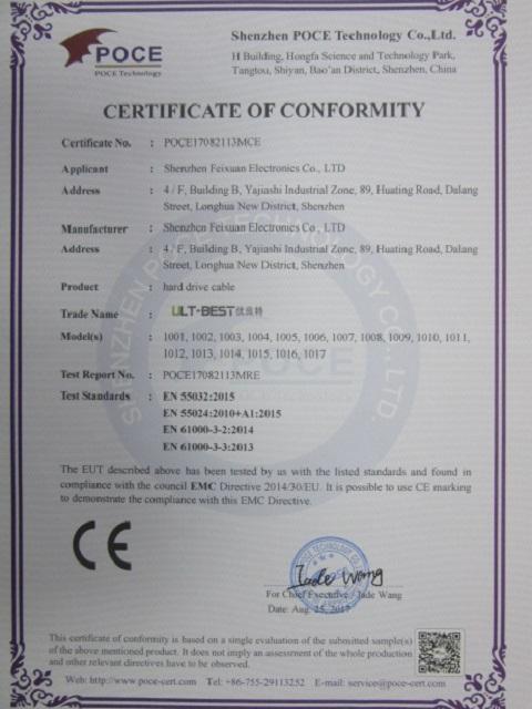 CE - Shenzhen Feixuan Electronic Technology Co., Ltd.