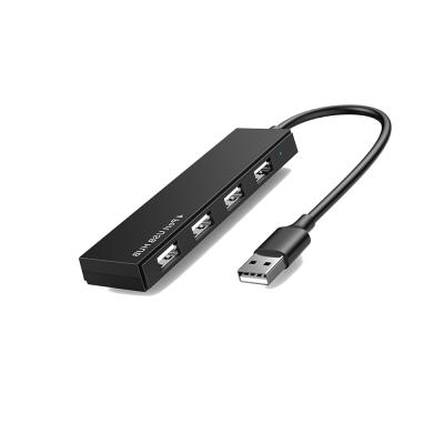 China PC Mini 4 Port Case ABS USB 2.0 Hub Docking Station 480Mbps Transfer Speed ​​For Macbook Laptop PC for sale