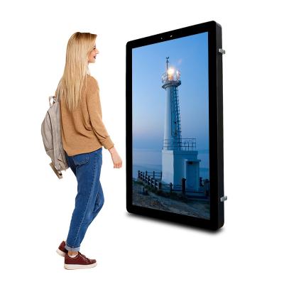 China 27 Inch Display LCD Monitor Ultrathin Digital Signage Digital Touch Outdoor Wall Mounted Advertising Waterproof Poster for sale