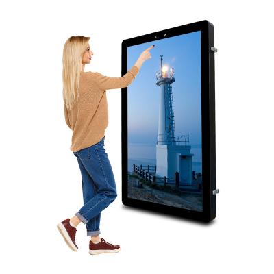 China 65 Inch Outdoor Outdoor Wall Mount Digital Signage And Show Ip65 Waterproof Advertising Player Android/Win LCD Touch Screen Display for sale