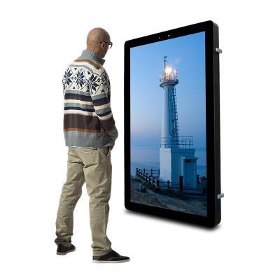 China 32 Inch High Brightness LCD Digital Signage Advertising Player Touch Screen Outdoor Wall Mount Outdoor Display for sale