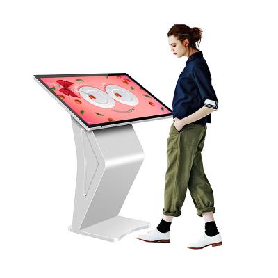 China 55 Inch Indoor Touch Screen Kiosk For Shopping Mall Digital Totem LCD Advertising Display Floor Standing Interactive Equipment for sale