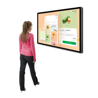 China 32 Inch Indoor Monitor Wall Mounted LCD Screens Wall Mount Digital Player Advertising Wall Mount Signage for sale