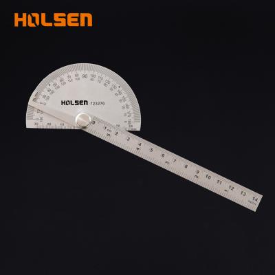 China High Quality Universal Bevel Protractor Adjustable Stainless Steel Holsen Metal Square Ruler for sale