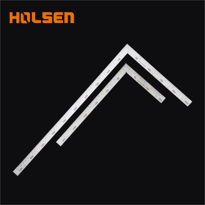 China Professional Stainless Steel Holsen Woodworking Tools Stainless Steel Metal L Form Square Ruler for sale