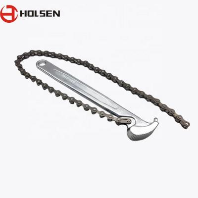 China CRV HOLSEN Factory Made Drop Forged Chain Tube Wrench for sale