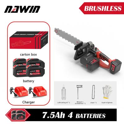 China Wood Saw NAWIN 40CM Brushless DIY Industrial Electric Chainsaw Set For 16