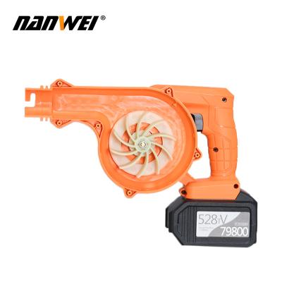 China nanwei 21V Equipment Air Blower Leaf Blower Home Cordless String Blower Fans High Power Electric Garden Power Tools for sale