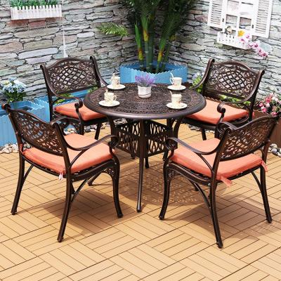 China Foashan Traditional Outdoor Furniture Garden Cast Aluminum Traditional Patio Sets Patio Chair for sale