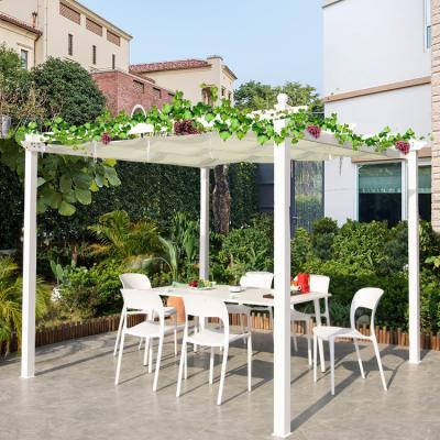 China Weather Resistant Luxury High Quality Gazebo Pergola with Canopy Garden Well Design Pergola for Outdoor Patio/Backyard Gazebos for sale