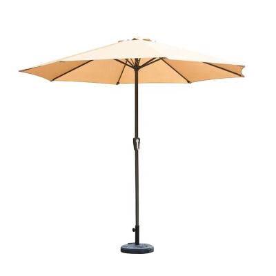 China Modern Cheap Price Garden Furniture Dining Rattan/Wicker Chairs Outdoor Table Chair With Patio Iron Frame Umbrella Market Parasol for sale