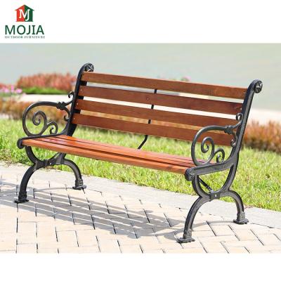 China Modern Outdoor Furniture All Weather Seating Street Outside Recycled Wood Plastic Composite Garden Bench for sale