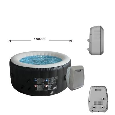 China New Technology PVC Mesh Mini Hot Tubs Environmental Inflatable Portable Spa Pool (Nylon) 2 Person Half Spa for sale