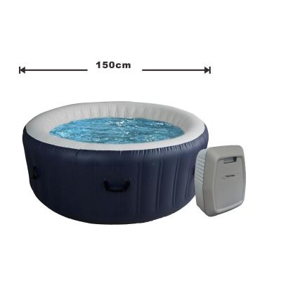 China New Pump PVC Mesh Factory Direct Selling Bathtub Spas Creative Inflatable Spa (Nylon) 2 Time Half Inflatable Hot Tub for sale