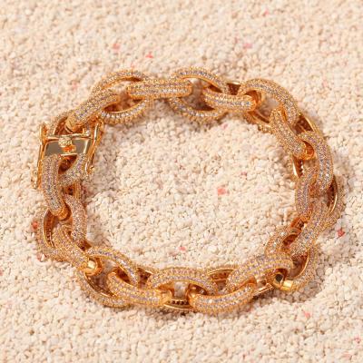 China New Arrival 12mm Miami Cuban Link Hip Hop Bracelets For Men Fashion Jewelry for sale