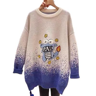 China Wholesale New Anti-wrinkle 2021 factory new O-neck cheap backless sweater cross-knotted long sleeve irregular to knit sweater both sides for sale