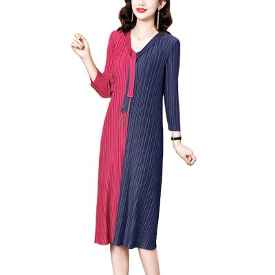 China Hit Color Yin Yang Tai Chi Gossip Jumpsuit Loose Designer Ladies Anti-static Spring Women's Elegant High-end Casual Dress Chinese Style for sale