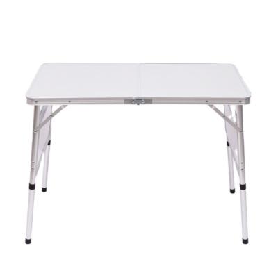 China Easy transport high quality foldable aluminum adjustable table with side plate for sale