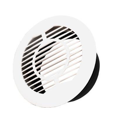 China New Modern Adjustable Round ABS Air Vent Exhaust Duct Three Teeth Around Scatter New Air Vent Fresh Air System for sale