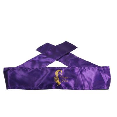 China Wholesale Custom Breathable Private Label Satin Wrap Band Head Wrap With Aoften And Comfortable Satin Silk Material for sale